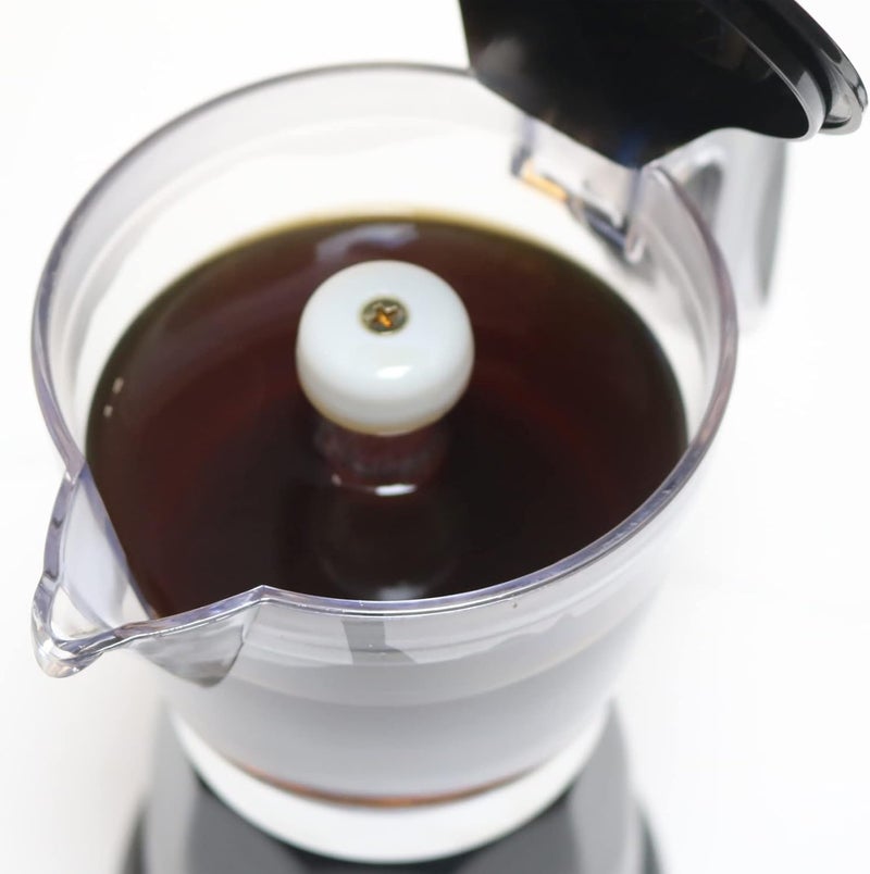 AOLION Cuban Coffee Maker, 6 or 3cup Electric Espresso Coffee Maker, Portable Cafeteras Electricas Modernas, Electric Moka Pot with Detachable Base & Overheat Protection, Coffee Gift for Home Travel - Image 4